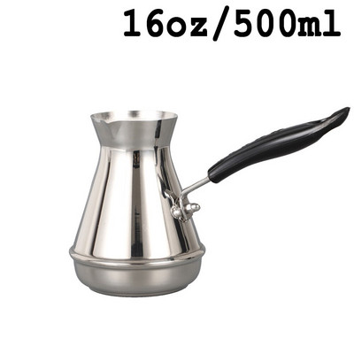 Кана за турско кафе Cezve Ibrik Неръждаема стомана с дълга дръжка Кана за кафе Finjan Кана за топене на мляко и масло 250/350/550/650/850 ml