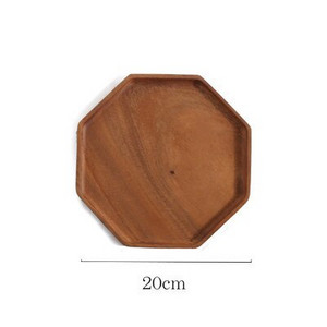Drveni pladanj od bagremovog drveta Drveni pladanj za čaj u japanskom stilu Osmerokutni drveni pladanj Ladica za večeru Kruh Snack Ormarić Smočnica Organizacija stola