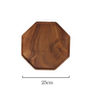 Drveni pladanj od bagremovog drveta Drveni pladanj za čaj u japanskom stilu Osmerokutni drveni pladanj Ladica za večeru Kruh Snack Ormarić Smočnica Organizacija stola