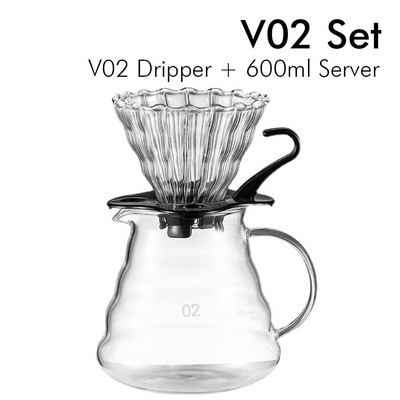 Стъклена кана за кафе Сървър за кафе във формата на облак V60 Pour Set Кана с филтър за кафе Топлоустойчив чайник за многократна употреба 360/600/800 ml