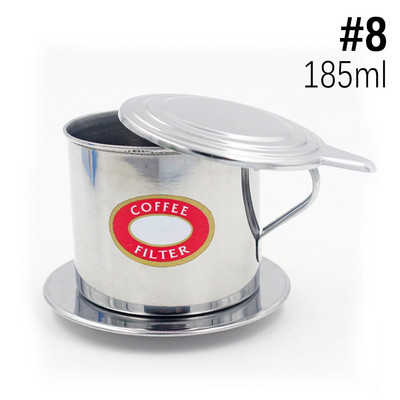 Vietnami Phin Coffee Drop Cup filter roostevabast terasest traditsiooniline Vietnami kohvimasin kohvi valmistamise tööriist kontoris, kodus