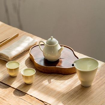 подноси за чай от естествен бамбук маса за чай ръчно изработени поставки за саксии чинии за чай кунг фу аксесоари за чай