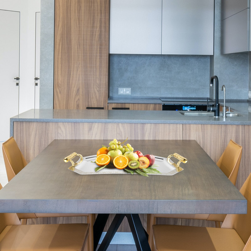 Tálca Tányér Fürdőszoba Szervező Bejárati Smink Hiúság Parfüm Tálalás Tálcák Fészkelődő Gyümölcs Tea Kulcs Kis apróságok Dekoratív