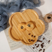 Bambusztálca bambusz teástálca Japán bambusztálca téglalap alakú snacktálca kerek teáskészlet gyümölcstálca fa tálcák