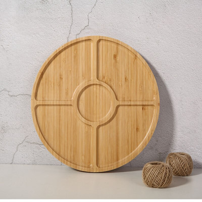 Bambusztálca bambusz teástálca Japán bambusztálca téglalap alakú snacktálca kerek teáskészlet gyümölcstálca fa tálcák