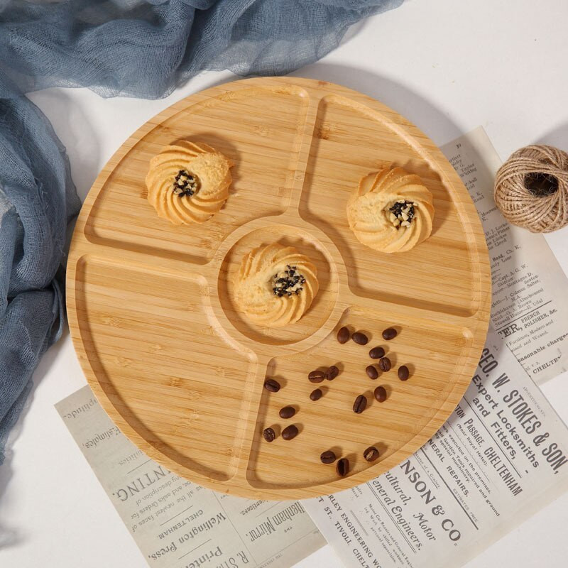 Bambusztálca bambusz teástálca Japán bambusztálca téglalap alakú snacktálca kerek teáskészlet gyümölcstálca fa tálcák