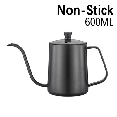 Csepegtető vízforraló 350 ml 600 ml Ráönthető kávés teáskanna tapadásmentes élelmiszer minőségű rozsdamentes acél hattyúnyak csepegtető vízforraló hattyúnyak vékony száj