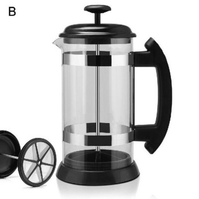 1000ML nerezová kávovarová kanvica Cafetiere French Press s filtrom, dvojstenná izolácia, dizajn, leštený procesný hrniec