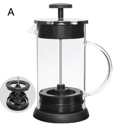 1000ML nerezová kávovarová kanvica Cafetiere French Press s filtrom, dvojstenná izolácia, dizajn, leštený procesný hrniec