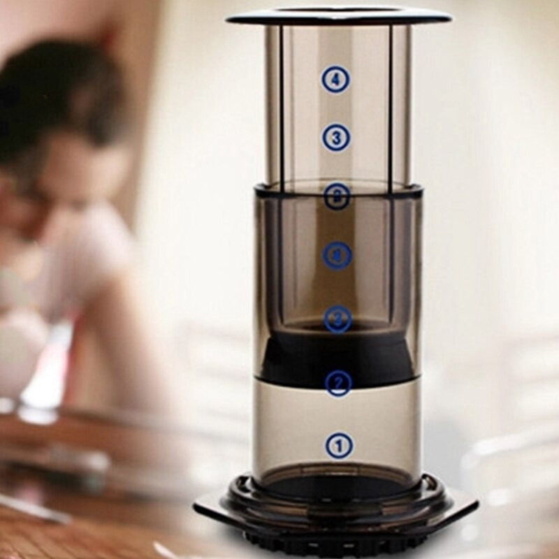 Prenosný kávovar s filtračným sklom, espresso, kaviareň, francúzsky press, kávovar pre kávovar AeroPress
