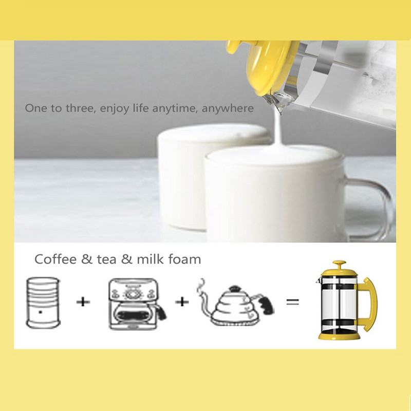 Icafilas1000ML тенджера за приготвяне на кафе Френски филтър за чай, тенджера за кафе, обикновена тенджера под налягане, кафемашина, домакинска ръчна тенджера за пунш