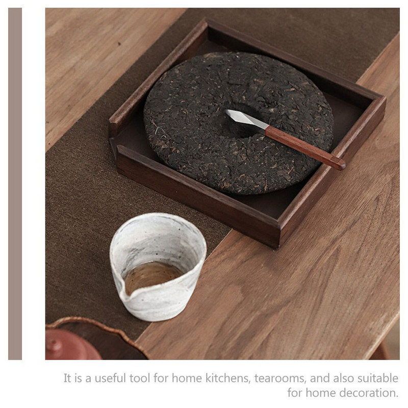 Padėklas arbatos serviravimas medinės lėkštės Medinės arbatos indų laikiklis Ceremonijos priedai Lapai Užkandžiai Virtuvės patiekalas Kiniškas Gongfu kavos arbatos puodelis