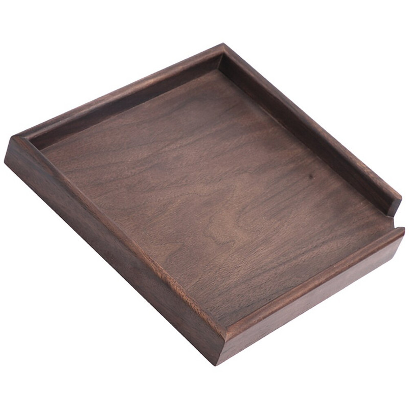 Padėklas arbatos serviravimas medinės lėkštės Medinės arbatos indų laikiklis Ceremonijos priedai Lapai Užkandžiai Virtuvės patiekalas Kiniškas Gongfu kavos arbatos puodelis