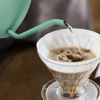 SOULHAND Coffee Kettle Water Tea Pot 1,5L Pour Over Coffee Kettle Drip Kettle Gooseneck Ανοξείδωτο Stell με ξύλινη λαβή