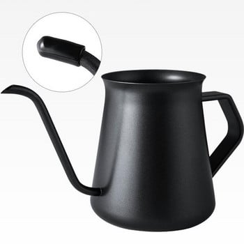400ML капково чайник кафе чайник дръжка от неръждаема стомана капково кафе дълъг чучур с гъша шия чайник инструменти за кафене