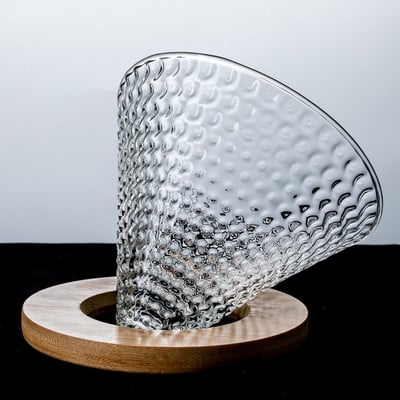 Set de filtru de cafea cu strat dublu V60 Picurator de cafea din sticlă 1-2 cești Oală de partajare a cafelei Filtru de cafea Pâlnie Cană de cafea reutilizabilă