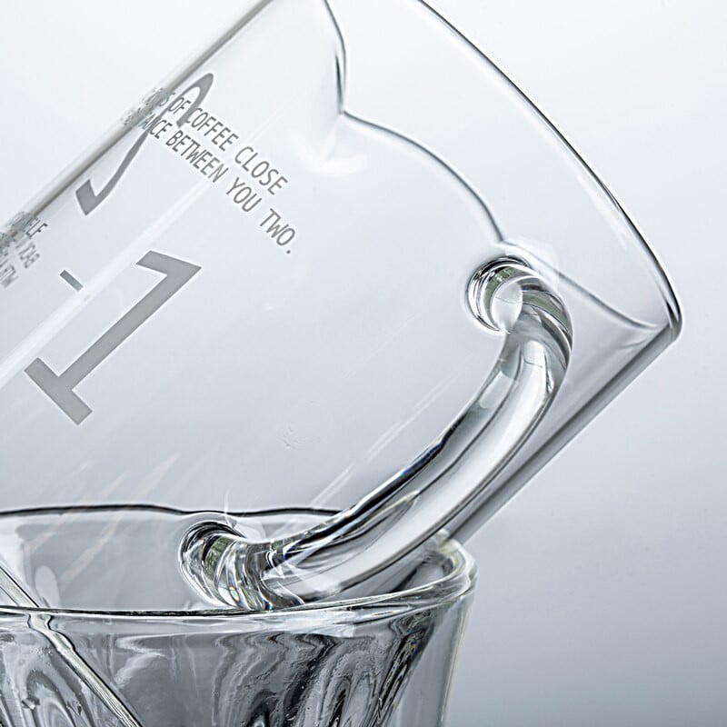 Set de filtru de cafea cu strat dublu V60 Picurator de cafea din sticlă 1-2 cești Oală de partajare a cafelei Filtru de cafea Pâlnie Cană de cafea reutilizabilă