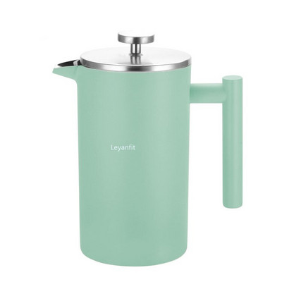 1L 1,5L French Press kávovar z nehrdzavejúcej ocele, dvojitá stena, manuálny kávovar, French Press