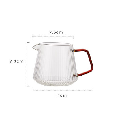 Филтърна чаша V60 Стъклена кана за кафе Топлоустойчива кана за чай Уред за кафе Ръчно приготвено кафе Комплект тенджера за споделяне Аксесоари за бариста