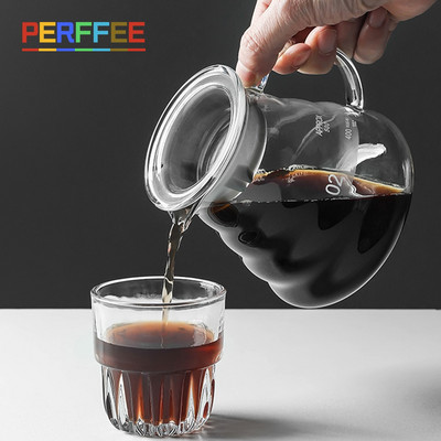 Stakleni poslužavnik za kavu Lonac za kavu u obliku oblaka V60 Čajnik za prelijevanje kave Filter za kavu Višekratni čajnik otporan na toplinu 360/600/800 ml