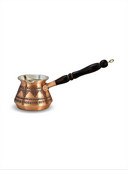 Oală de cafea Turcia Struguri Cură Gravat Mâner din lemn Oală mare de cafea făcută manual cafea turcească autentică Espresso Oală de cafea arabă