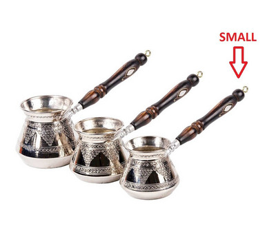 Oală de cafea Turcia Struguri Cură Gravat Mâner din lemn Oală mare de cafea făcută manual cafea turcească autentică Espresso Oală de cafea arabă