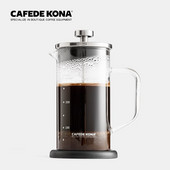 Prenosný kávovar s francúzskym French pressom, 350 ml manuálna kanvica na kávu, filter na kávu, tepelne odolné sklo