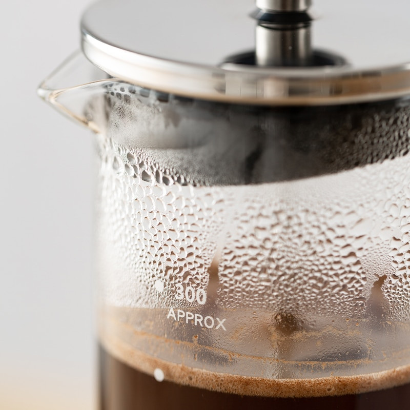 Prenosný kávovar s francúzskym French pressom, 350 ml manuálna kanvica na kávu, filter na kávu, tepelne odolné sklo