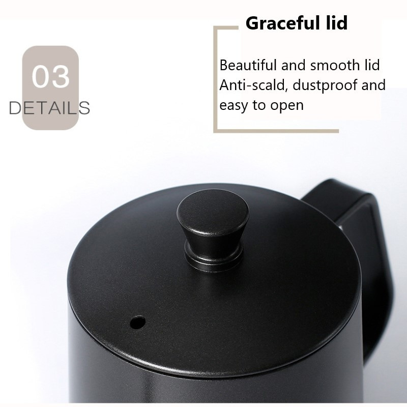 Kuhinjski ručni lonac za bušenje od nehrđajućeg čelika Posude za kavu Gooseneck izljev za kapanje Duga usta Kuhalo za kavu Čajnik Aparat za kavu Kafetera