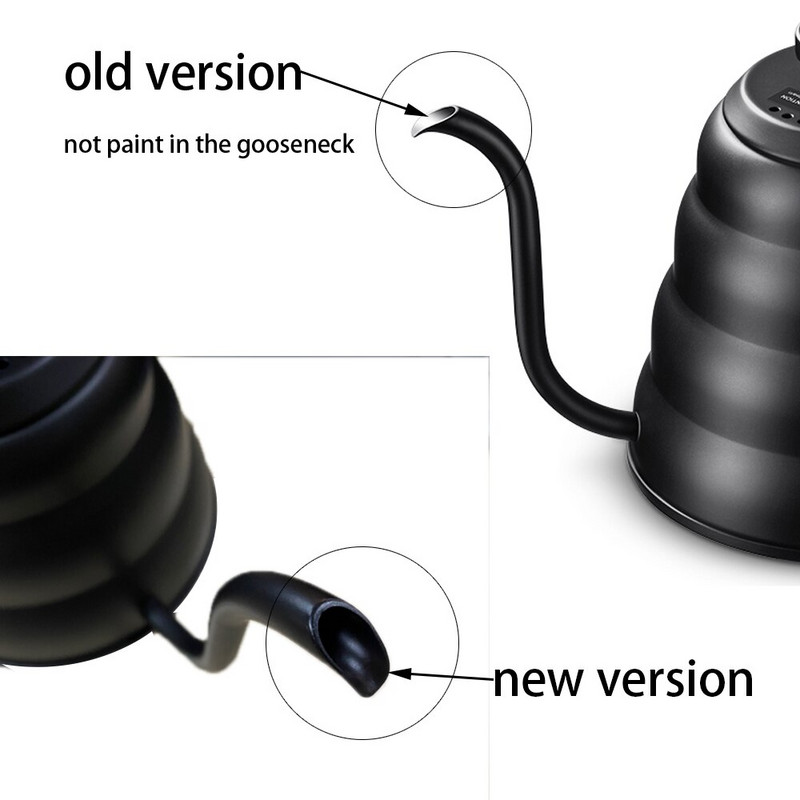 SOULHAND 40 oz/1,2 l 34 oz/1 l ceainic de cafea se toarnă peste oală de cafea cu termometru fierbător de picurare din oțel inoxidabil ceainic ceainic