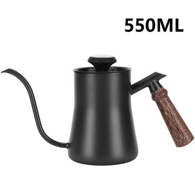Oală de cafea cu gură subțire, antiaderentă, din oțel inoxidabil, ceainic pentru picurare manuală, se toarnă peste ceainic ceainic 350/500/600/850ML