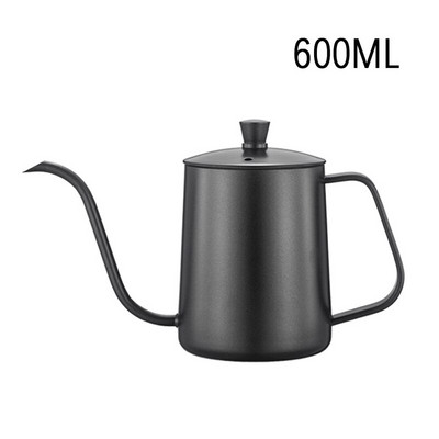 Oală de cafea cu gură subțire, antiaderentă, din oțel inoxidabil, ceainic pentru picurare manuală, se toarnă peste ceainic ceainic 350/500/600/850ML