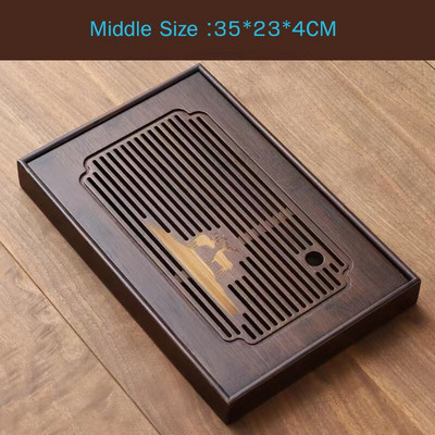 Posuda za čaj od kineskog prirodnog bambusa Spremanje drenažne vode Kung Fu Ladica za pribor za čaj Kućna ploča za čaj Posuda za kineski čaj