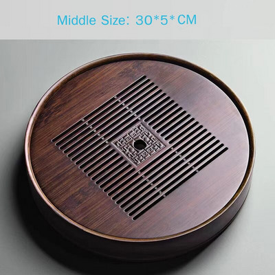 Posuda za čaj od kineskog prirodnog bambusa Spremanje drenažne vode Kung Fu Ladica za pribor za čaj Kućna ploča za čaj Posuda za kineski čaj