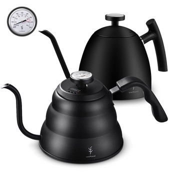 SOULHAND 1.5L 1.2L 1.0L Coffee Bot Pour Over Coffee Tea Pot Βραστήρας Drip Kettle Gooseneck Ανοξείδωτη τσαγιέρα με θερμόμετρο