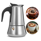 Nerezová oceľová moka kávovar na varenie espressa moka latte filter perkolátor nástroje kávovar moka kávovar pot