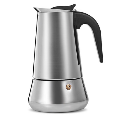 Nerezová oceľová moka kávovar na varenie espressa moka latte filter perkolátor nástroje kávovar moka kávovar pot