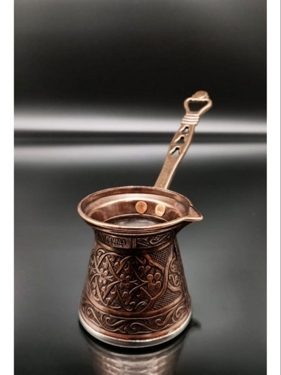 Кафемашина за леене на турски шарки Ръчно изработена тенджера за кафе 4 човека, всички горелки съвместими, 4 чаши тенджера Османско изкуство hediyelik