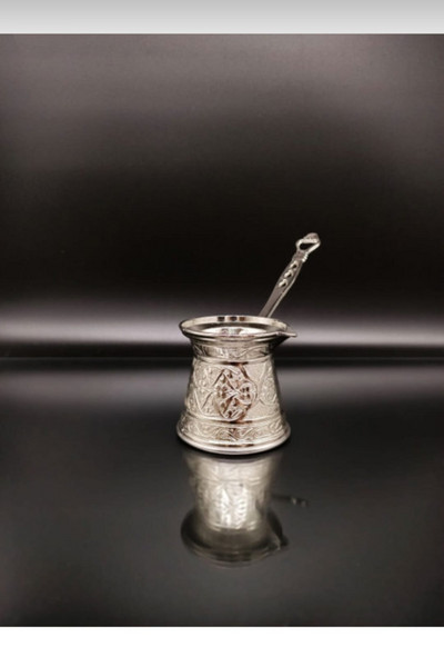 Кафемашина за леене на турски шарки Ръчно изработена тенджера за кафе 4 човека, всички горелки съвместими, 4 чаши тенджера Османско изкуство hediyelik