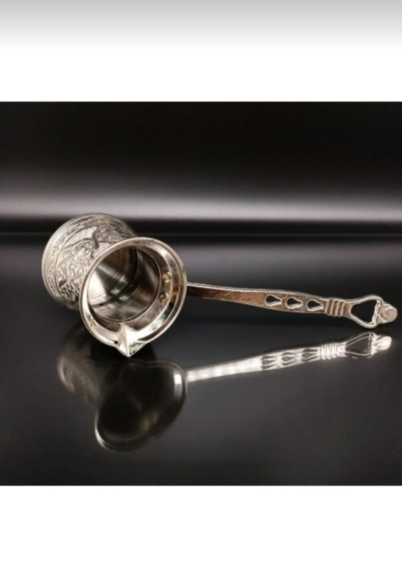 Кафемашина за леене на турски шарки Ръчно изработена тенджера за кафе 4 човека, всички горелки съвместими, 4 чаши тенджера Османско изкуство hediyelik