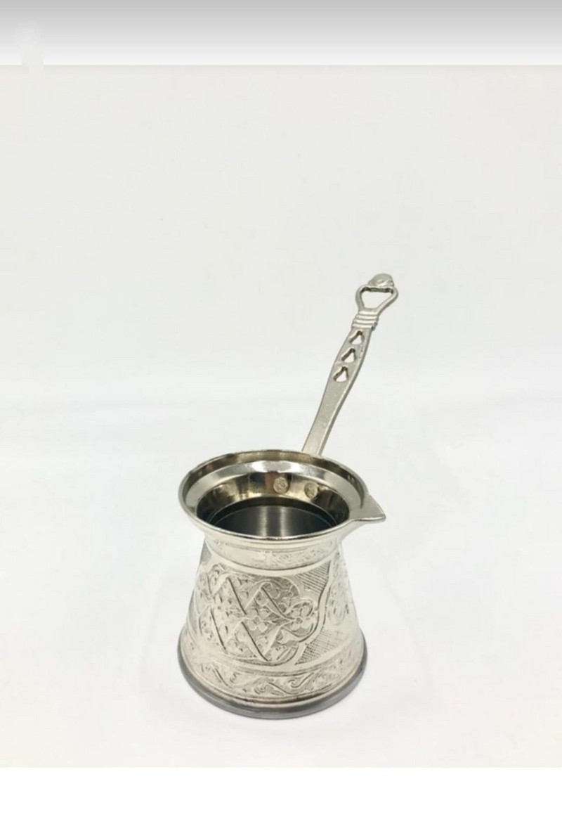 Кафемашина за леене на турски шарки Ръчно изработена тенджера за кафе 4 човека, всички горелки съвместими, 4 чаши тенджера Османско изкуство hediyelik