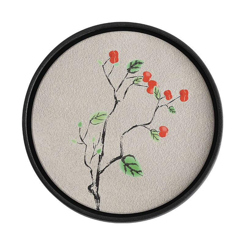 Rýchloschnúci absorpčný čajový podnos, suchý čajový stolík, keramický hrniec, domácnosť, malý okrúhly čajový set Kung Fu, čajový podnos, kuchynské náradie