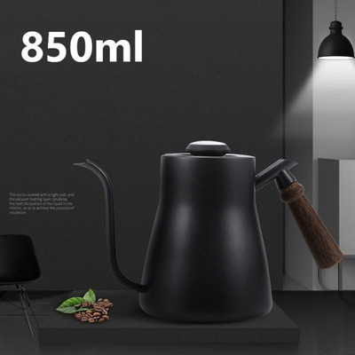 850 ml-es rozsdamentes acél fogantyú, csepegtető kávéskanna, hosszú hattyúnyakú vízforraló Kávé aláöntés hőmérő fedéllel Konyhai eszközök