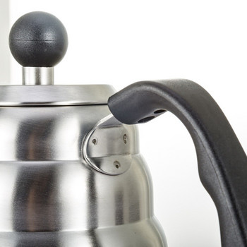 Кана за капене Кафе Чайник 1.2L Кафе от неръждаема стомана Кафе с капкова шийка с креативен термометър Костюм за индукционна готварска печка