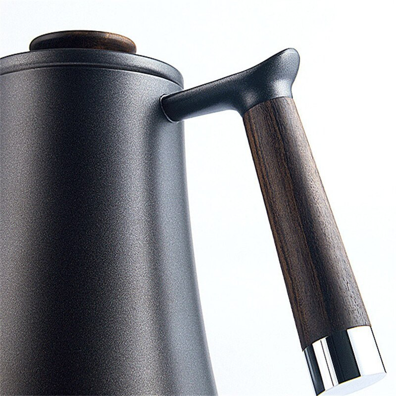 Lašinamasis virdulys 600 ml Kavos arbatos puodelis Nelipnios dangos maistinis nerūdijančio plieno virdulys su žąsine kakleliu, skirtas V60 lašintuvui