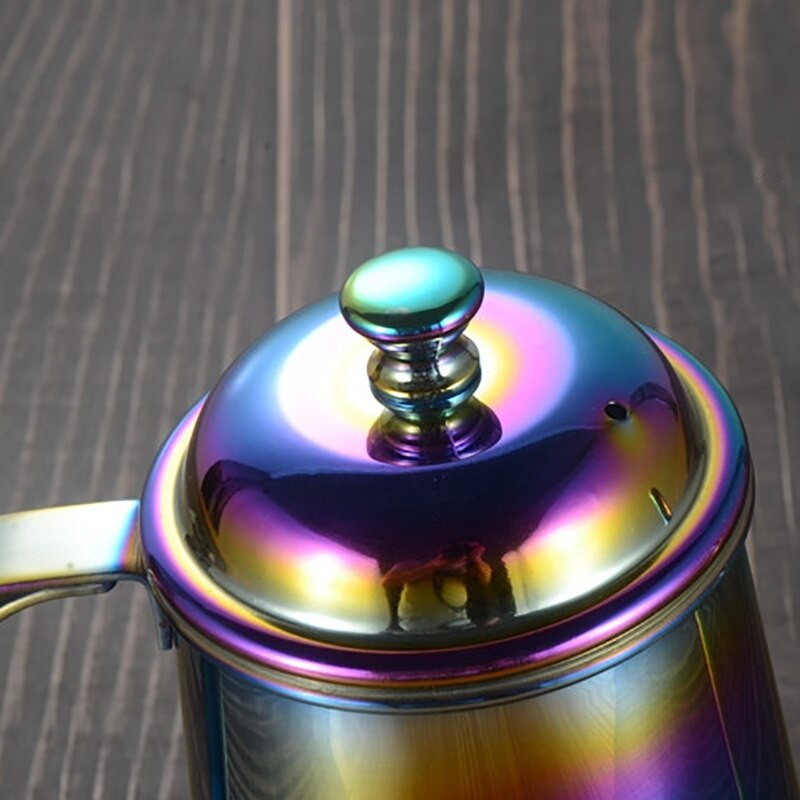 Kuhalo za kapanje 650 ml, prelijte preko kave, čajnika, labudovog dugog vrata, neljepljivog neljepljivog nehrđajućeg čelika s tankim ustima i guščijim vratom, kuhalo za kapanje