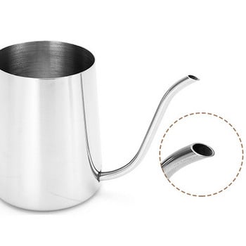 250/350ml βραστήρας από ανοξείδωτο ατσάλι με λαιμό χήνας Coffee Long Narrow στόμιο Hand Drip Pot Coffee Pot Pot Pot Garland Needle