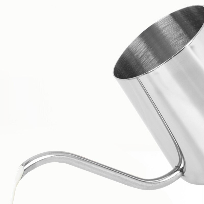 250/350 ml Nerūdijančio plieno lašinamas virdulys su žąsies kakleliu Kavos ilgas siauras snapelis rankomis lašinamas kavos arbatos puodelis rankšluostis girliandos adata