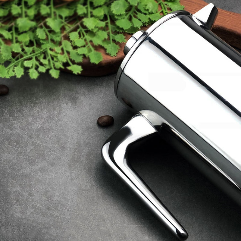 Professzionális rozsdamentes acél francia prés kávéperkolátorok kávéfőző A legjobb duplafalú kávéskanna, egy szűrőkosárral