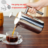Aparat za kavu French Press 350ml 800ml 1000ml Najbolja kafetiera od nehrđajućeg čelika s dvostrukim stijenkama Izolirana posuda za kuhanje kave i čaja